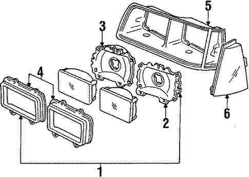 Front Lamps for 1985 Mercury Cougar | Ford Parts Direct