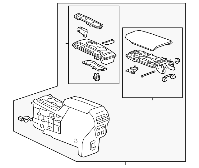 2019-2021 Chevrolet Equinox Center Console 84979551 | TascaParts.com