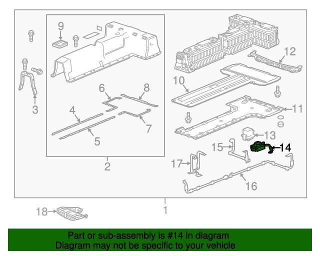 22857524 GM High Voltage Battery Manual Disconnect Connector GM Parts