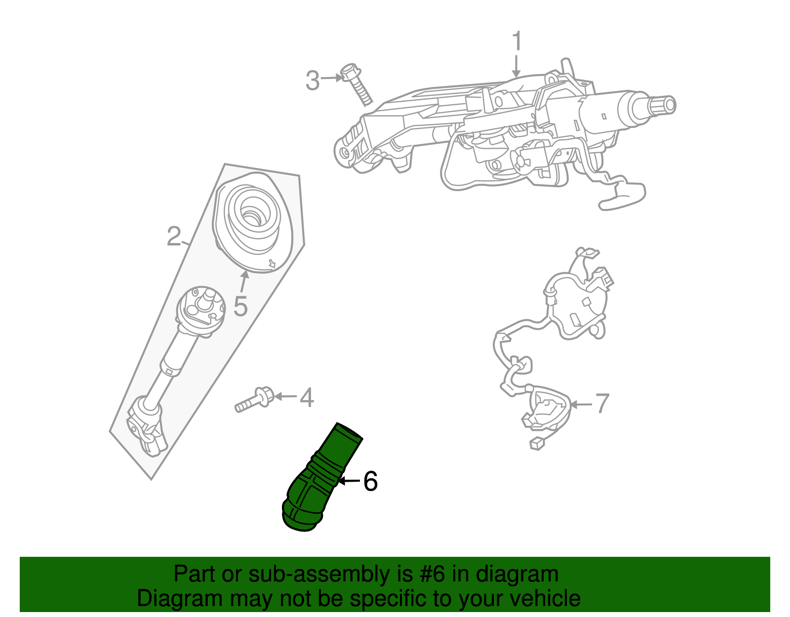 Intermediate Steering Shaft Inner Boot - Buick (25778340)