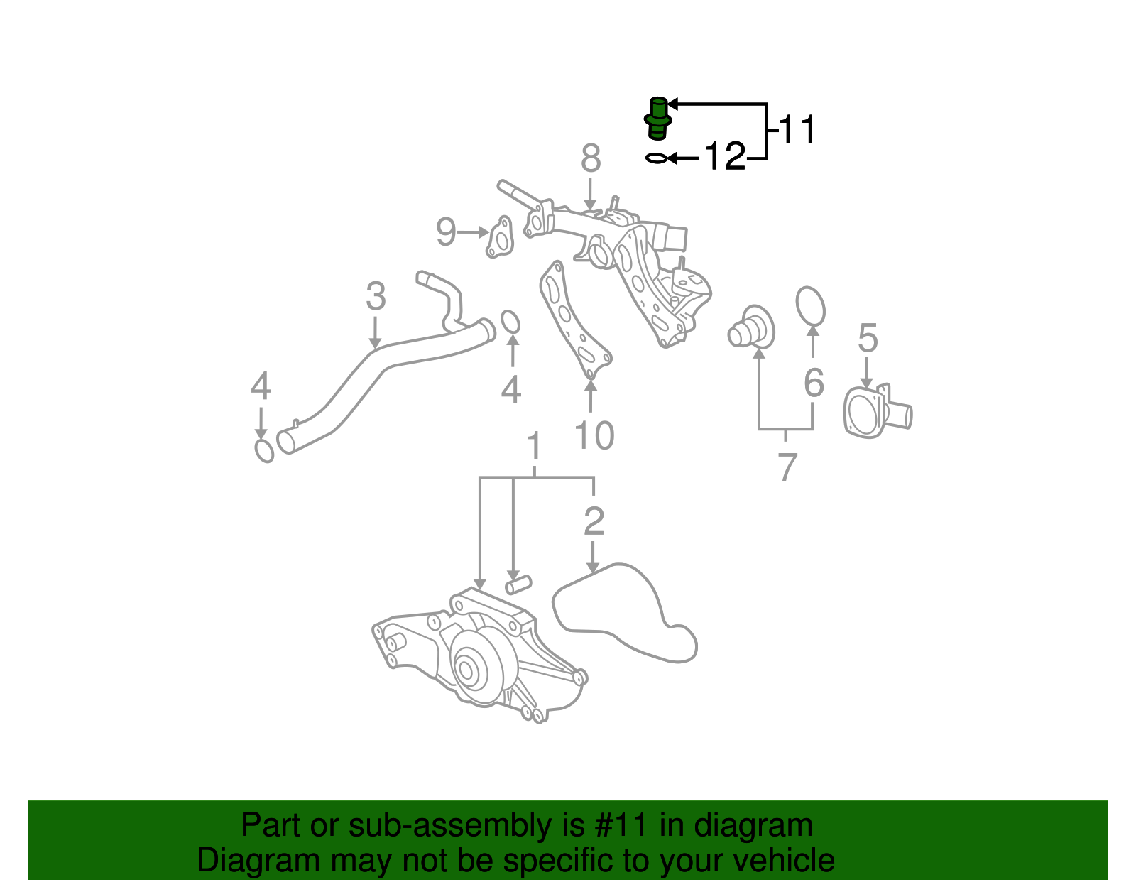 Sensor Assembly-Eng Cool Temp - GM (12581527)