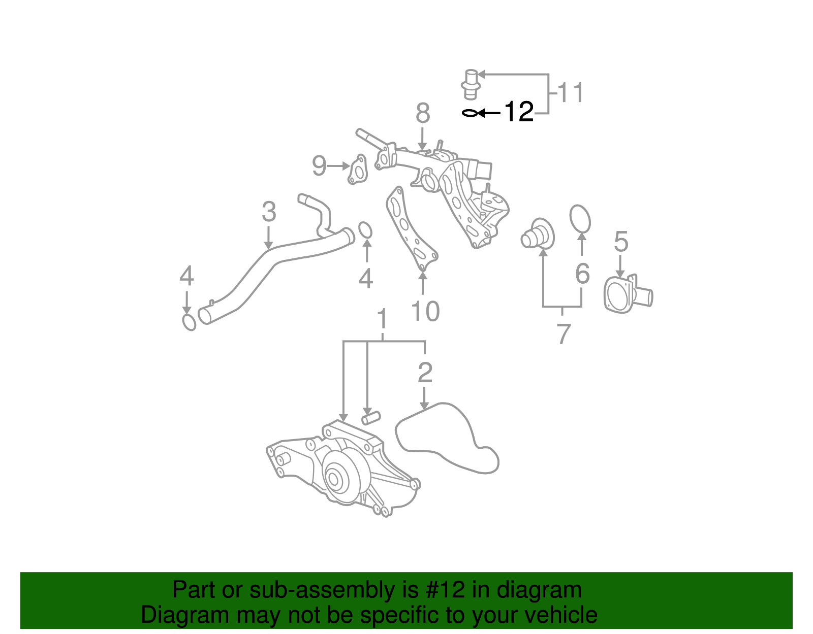 Seal-Eng Cool Temp Sen (O Ring) - GM (12581528)