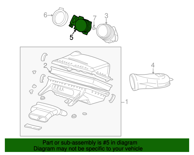 19961997 GM Mass Air Flow Sensor, Remanufactured 19112572 GM