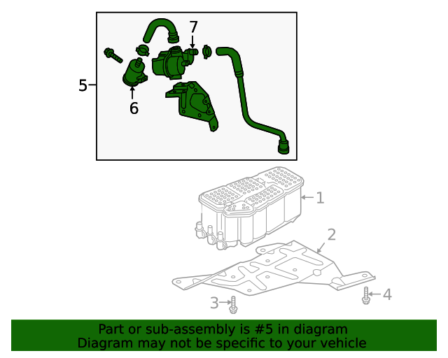 Genuine Audi 4N0906208B Evaporative Emissions System Leak