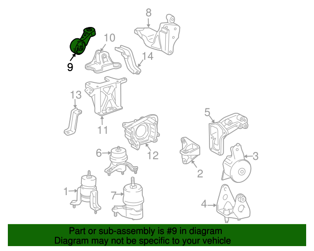 123630A090 Torque Strut 20042006 Toyota Sienna Boch Toyota South