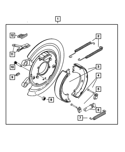 A-Premium Rear Parking Brake Cable Kit For Dodge Ram 1500/2500/3500 (2002-2008)