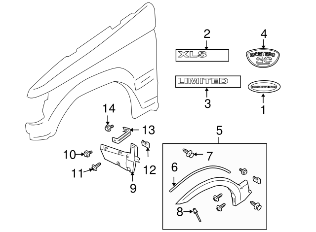 MR492418 - Flare Retainer Clip 2003-2006 Mitsubishi | Mitsubishi Direct ...