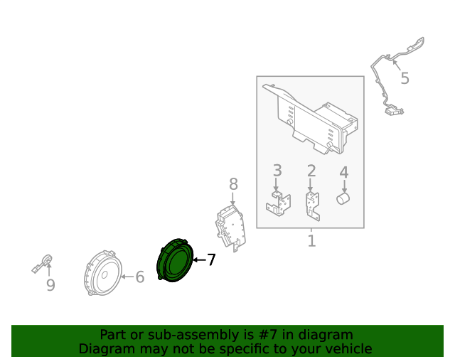 96330P2050 Speaker 20212023 Kia Sorento Kia.Parts Store