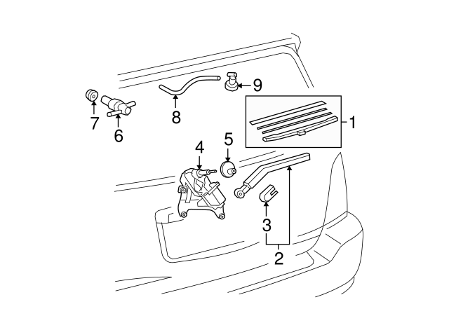 Toyota 85391-48030 Washer Nozzle