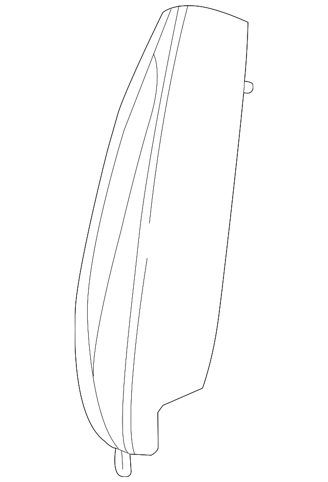 Rear Driver Side Seat Back Bolster Pad - GM (95083406)