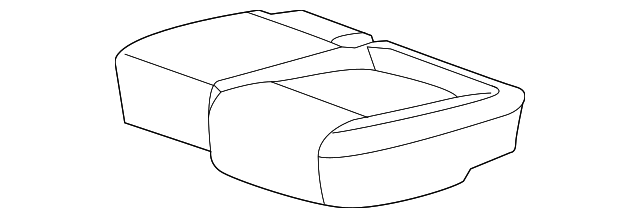Jet Black Rear Driver Side Seat Cushion Cover - GM (95083368)