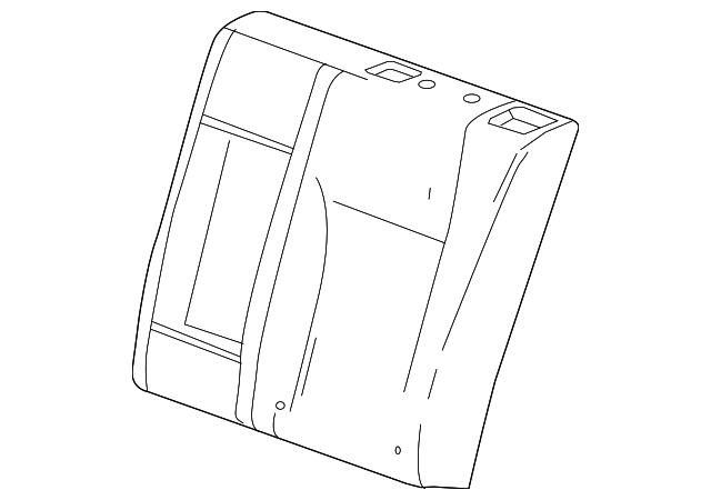Jet Black Rear Driver Side Seat Back Cover - GM (95083247)