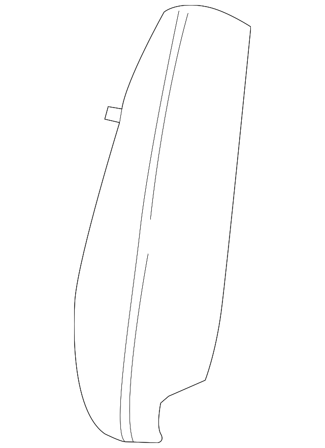 Medium Titanium Rear Driver Side Seat Back Cover - GM (95083394)