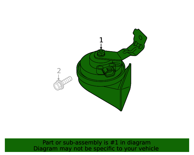 96611K0010 Horn 20232024 Kia Soul Kia.Parts Store