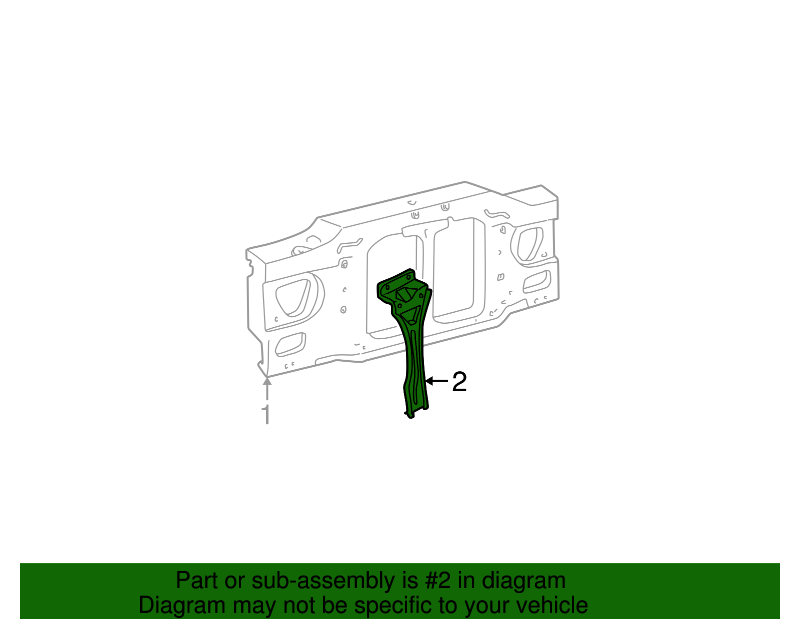 Latch Support - Ford (YL2Z-16864-AA)
