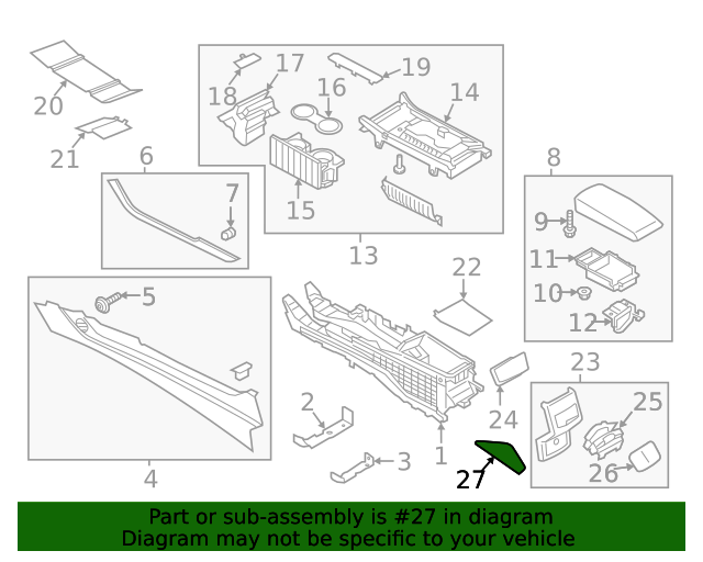 20172019 Lincoln MKZ Lower Molding DP5Z54044C72AJ QuirkParts