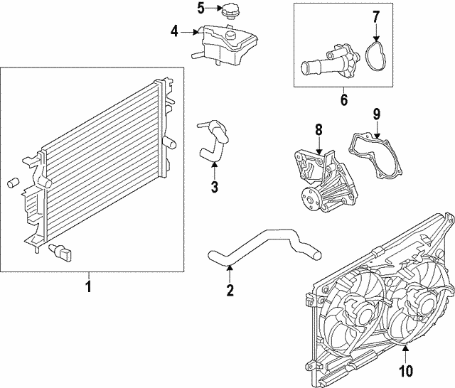 Genuine Ford Radiator DG9Z-8005-E