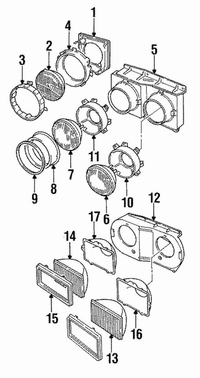 19841985 Volvo Sealed Beam 1235115 XportAuto