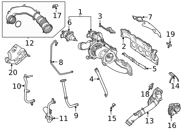 2019-2023 Mercedes-Benz Throttle Body 264-141-00-00 | MB OEM Parts