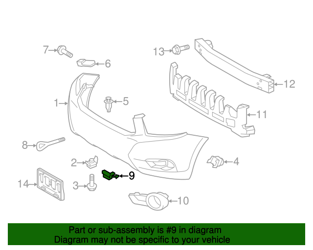 521280E914 Tow Hook Hole Cover 2010 Toyota Highlander Sparks Parts