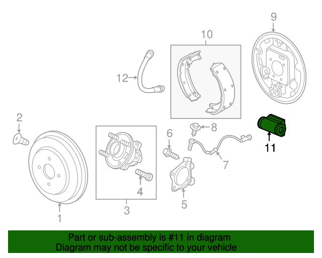 20172020 Chevrolet Spark Wheel Cylinder 42403481