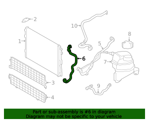 17-12-8-654-833 - Hose, radiator 2019-2024 BMW | AutoNation Parts