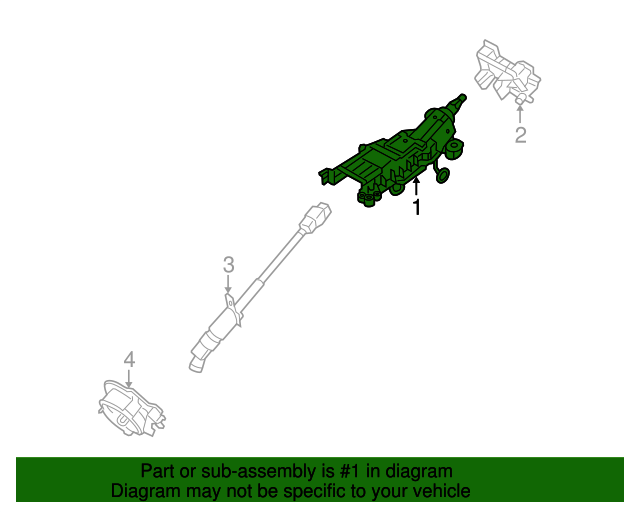 20112012 Ford Flex Steering Column ba8z3c529k