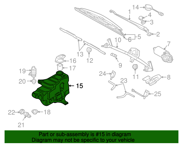 Washer Reservoir 1J0-955-453-L
