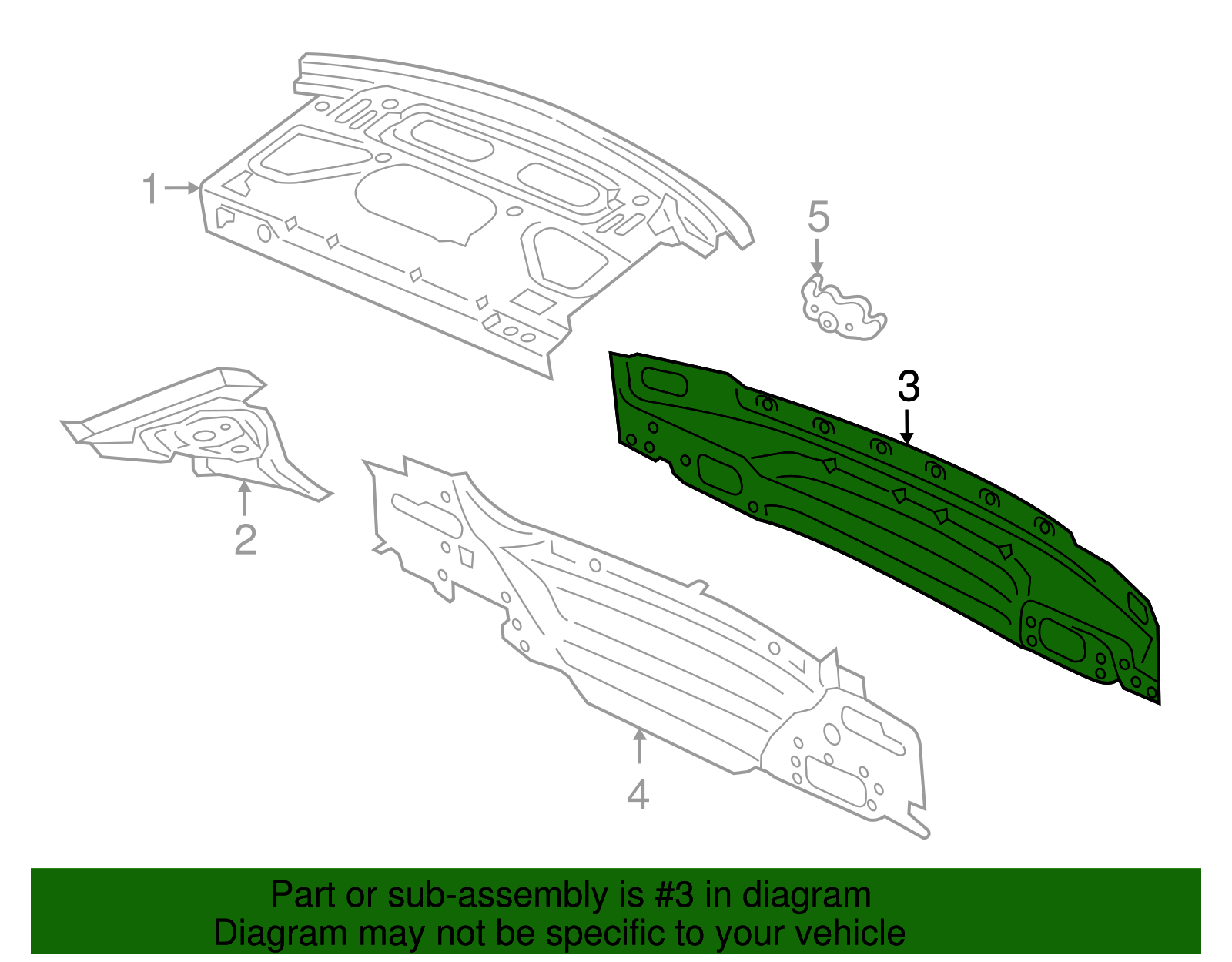 Rear Body Panel - Ford (GD9Z-5440320-B)