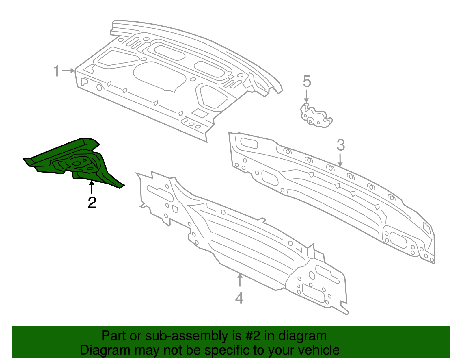 Rear Gutter Extension - Ford (GD9Z-5445115-A)