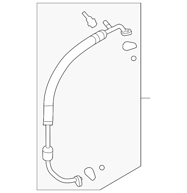 Motorcraft™ A/C Refrigerant Suction Hose - Ford (YF-37124)