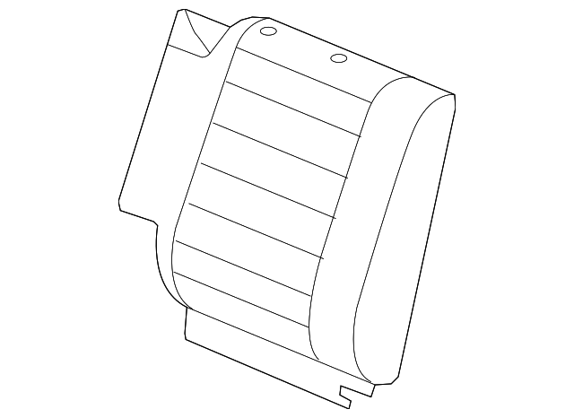 Cover, R/Seat #2 Black Cushion                 *Ebony (19127663)