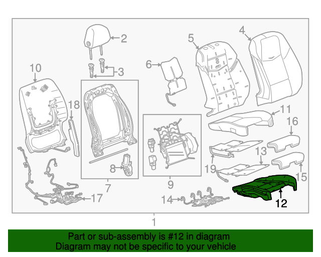 20152019 Cadillac ATS Passenger Side Airbag Front Passenger Presence