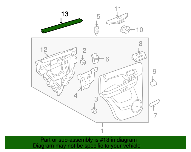 Rear Window Wiper Arm With Blade 15216566 For GM Chevrolet For Malibu