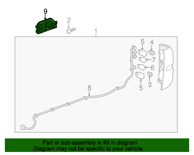 20142017 GM Rear Lamp Wiring Harness Junction Block 23208492 OEM
