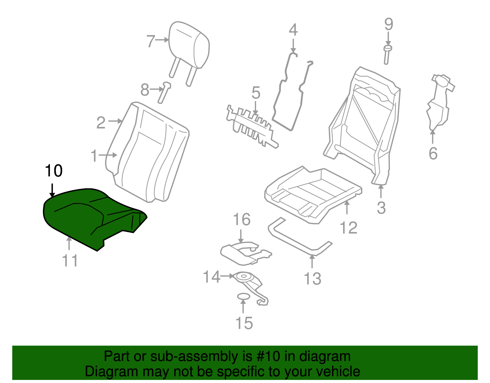 Seat Cover - Ford (GL7Z-7862900-AB)