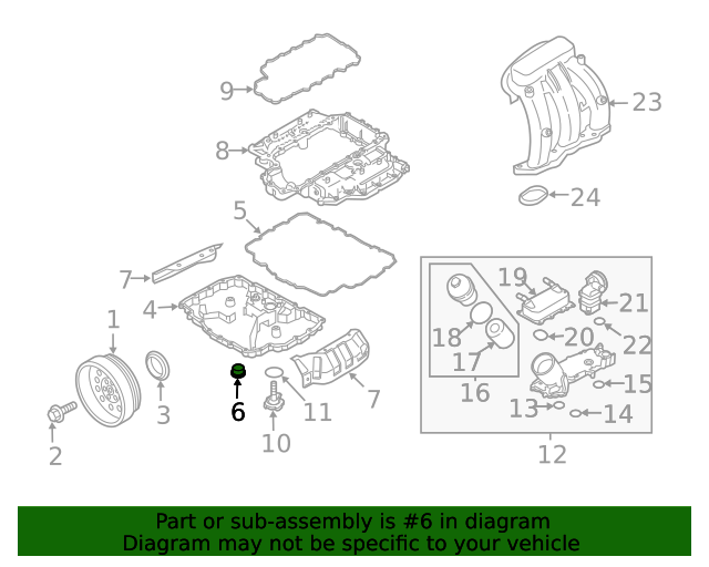 20172023 Porsche Drain Plug 95810380100 Sunset Porsche Parts