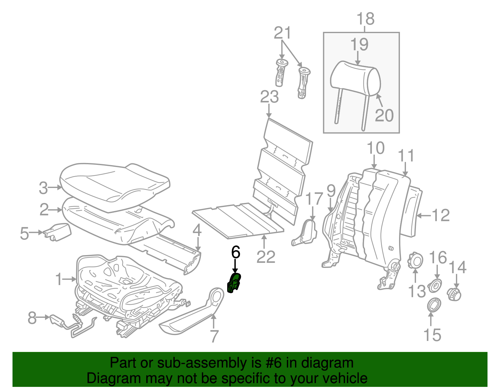 Rear Cap - Volkswagen (8D0-881-087-01C)