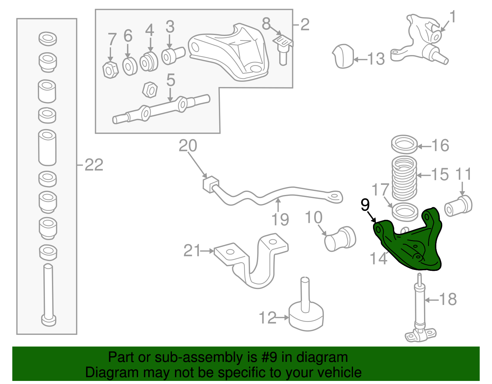 Lower Control Arm - GM (12470310)