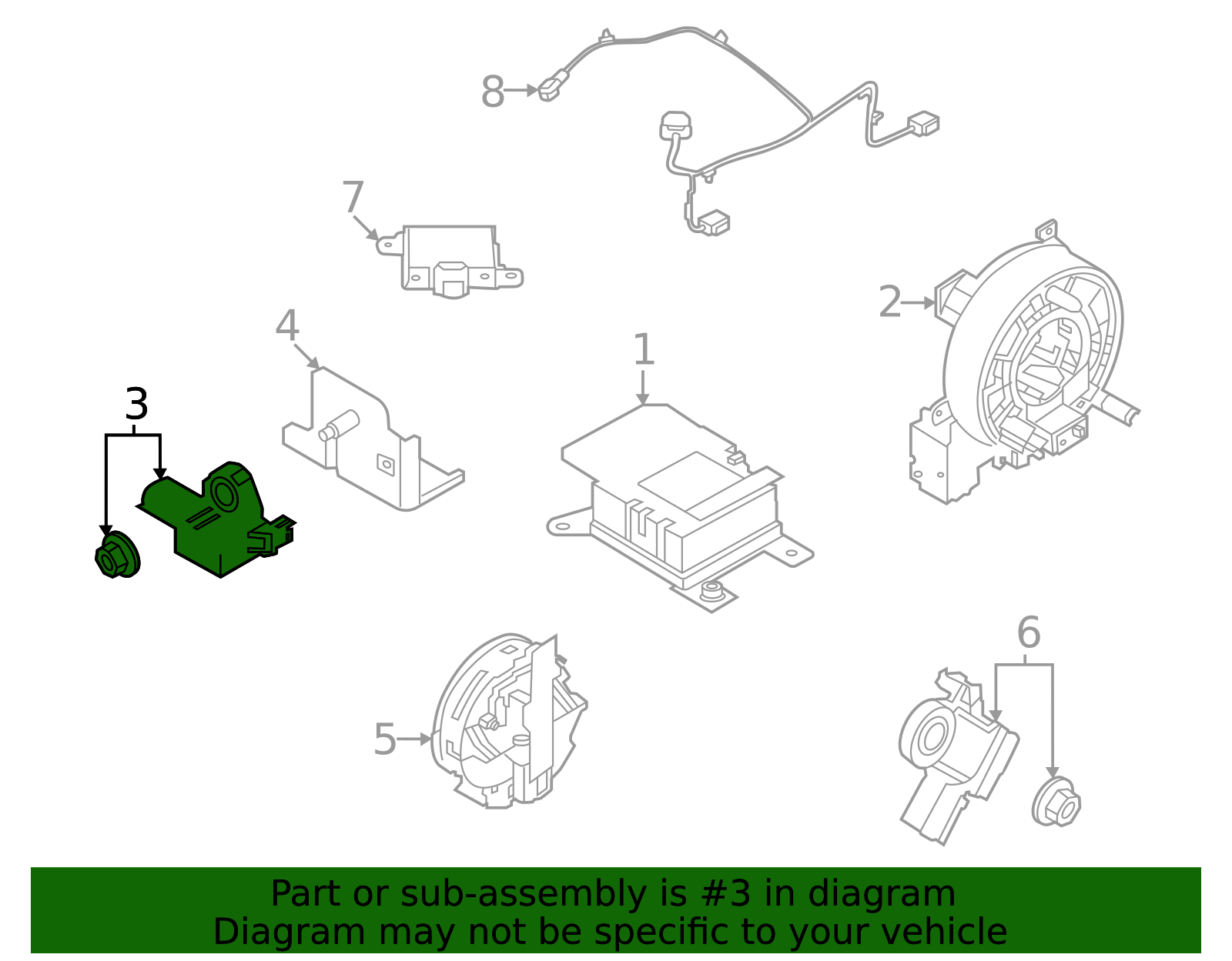 98581-6RR8A - Ft Impact Sensor - 2021-2023 Nissan Rogue | Nissan OEM ...