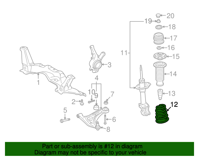 4813152B02 Coil Spring 2007 2008 Toyota Yaris nashuatoyota