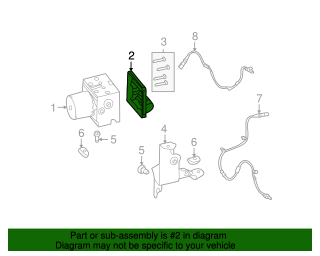 2010 Ford Mustang ABS Control Module AR3Z2C219C Varsity Ford