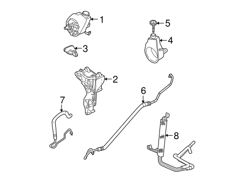 Pump & Hoses for 2004 Cadillac Escalade EXT #0