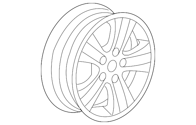 16x6.5-Inch 10-Spoke Wheel - GM (96851720)