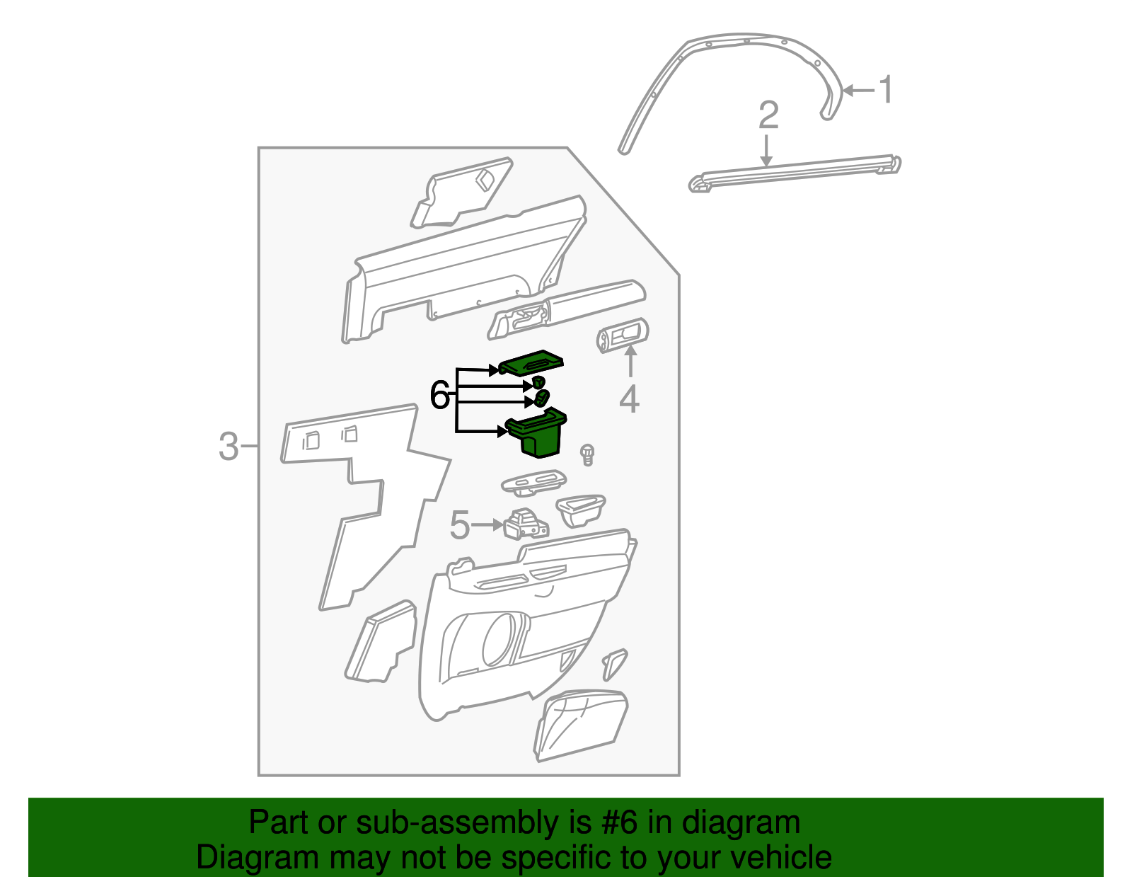 Ashtray Assembly - Ford (XW4Z-5430703-AAA)