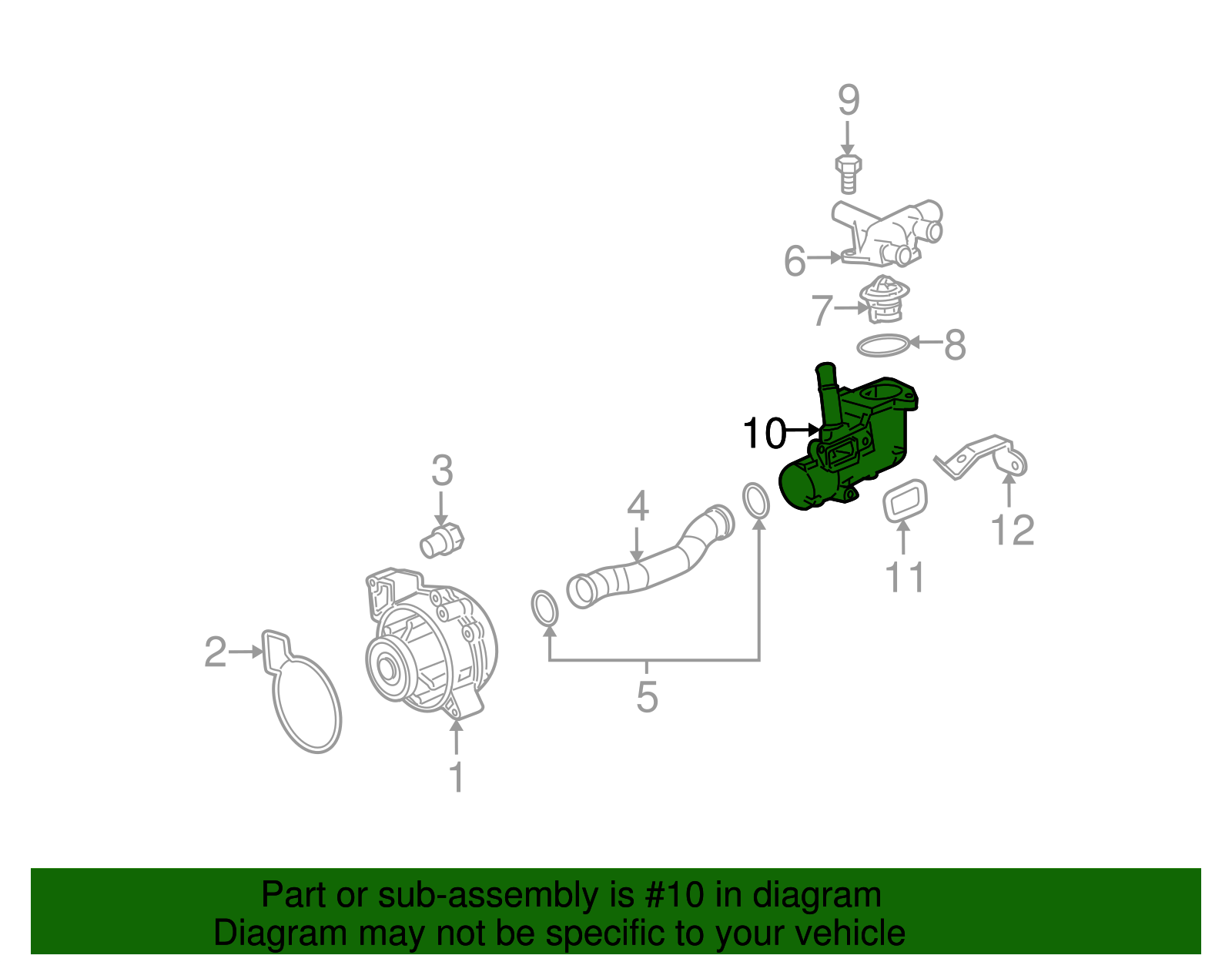 Housing Assembly, Eng Cool Therm - GM (12583152)