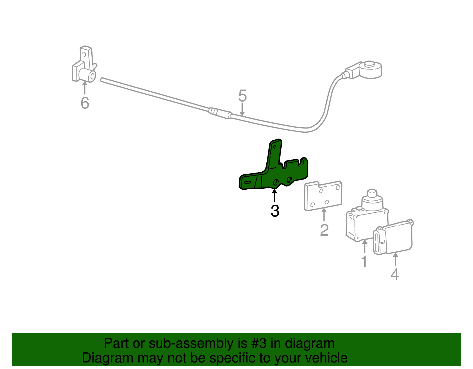 Cruise Servo Bracket - Ford (YF1Z-9C736-EA)