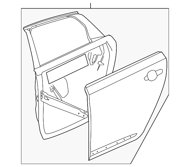 84113583 GM Rear Driver Side Door GM Parts Store