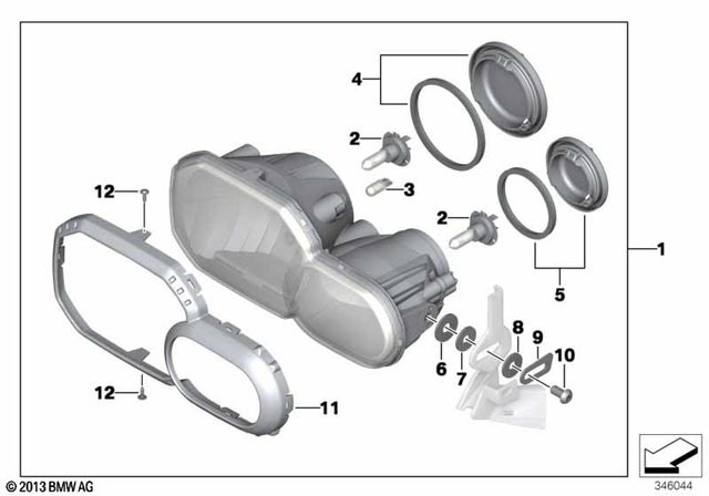 63128546745 - Protective Cap With Seal - Hella, Ø = 80mm 2006-2018 
