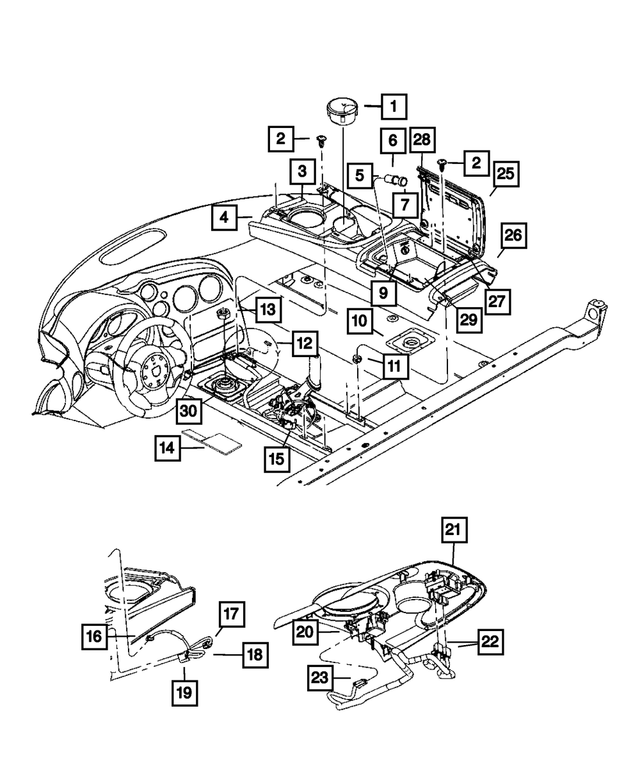 20032008 Dodge Viper Parking Brake Lever Boot xp201x9aa